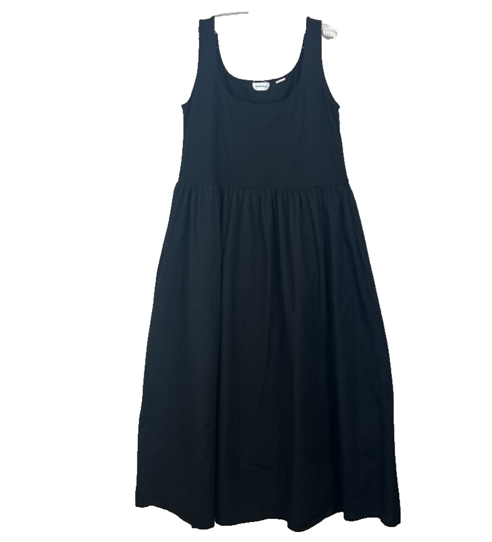 Marcella NYC Dress Women's Size XXL Black Clara Fit Flare Long Midi Sleeveless